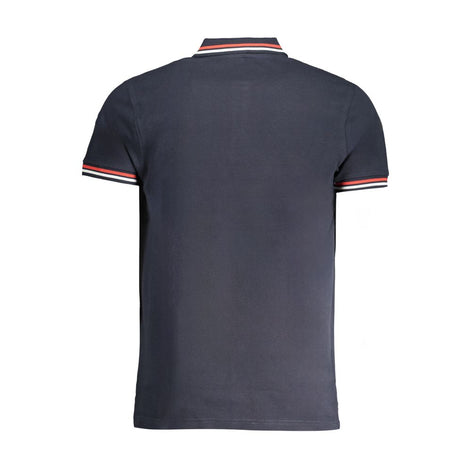Cavalli Class Navy Cotton Men Polo Shirt Cavalli Class