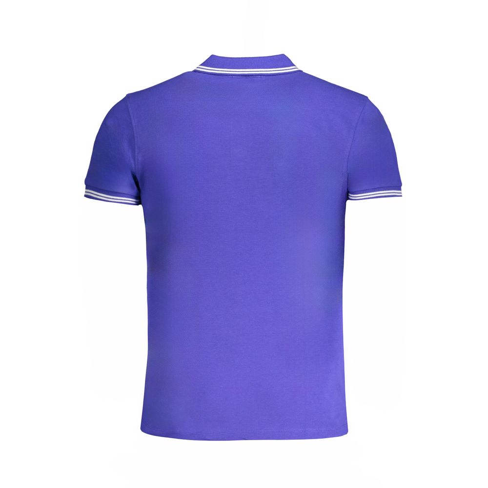 Cavalli Class Blue Cotton Men's Polo Shirt Cavalli Class