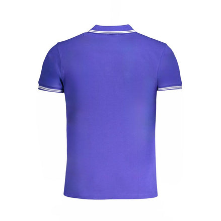 Cavalli Class Blue Cotton Men's Polo Shirt Cavalli Class