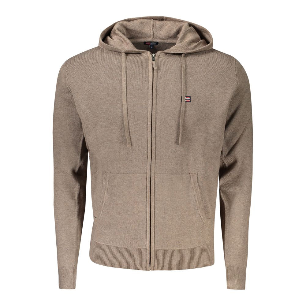 Norway 1963 Brown Polyester Cardigan Norway 1963