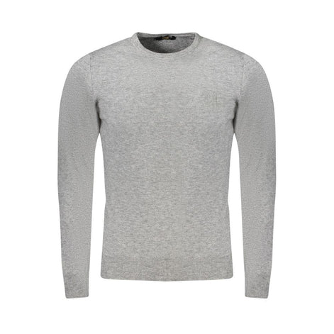 Cavalli Class Grigio Viscosa Men's Sweater Cavalli Class