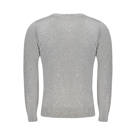 Cavalli Class Grigio Viscosa Men's Sweater Cavalli Class