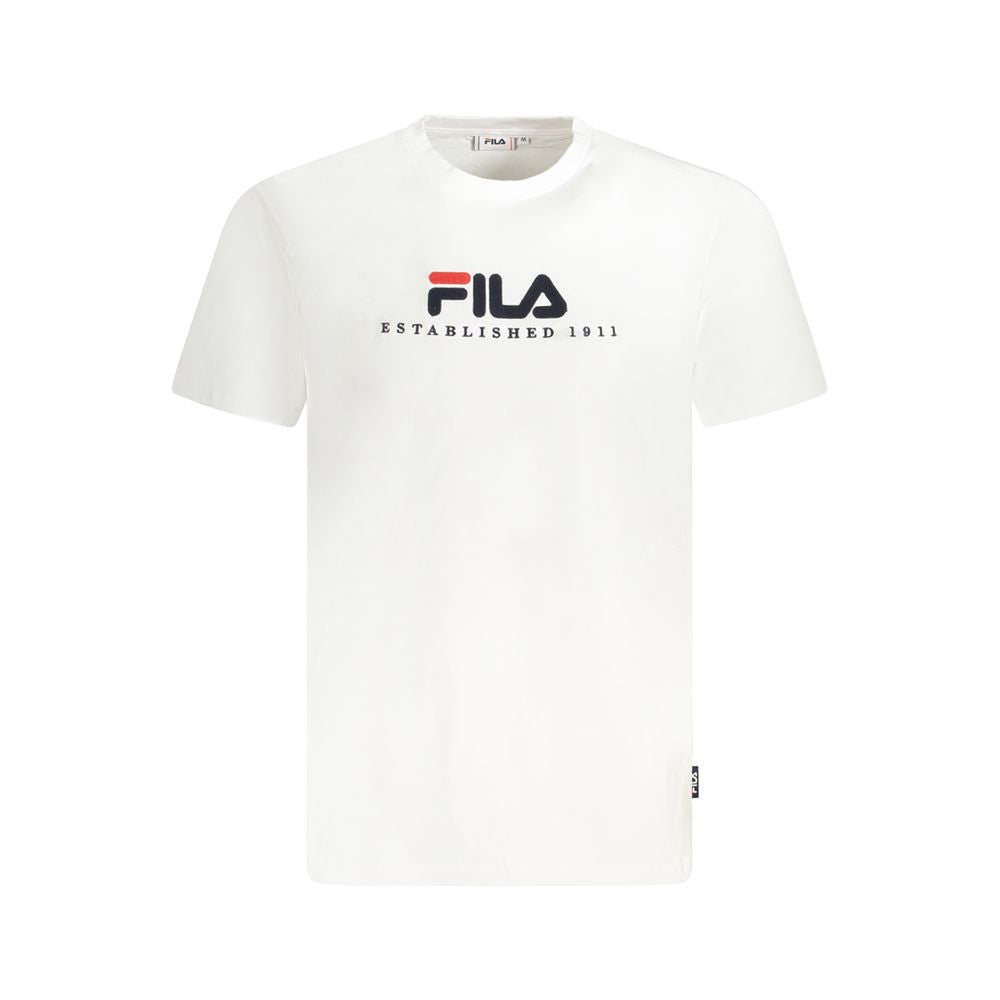Fila White Cotton Unisex T-Shirt Fila