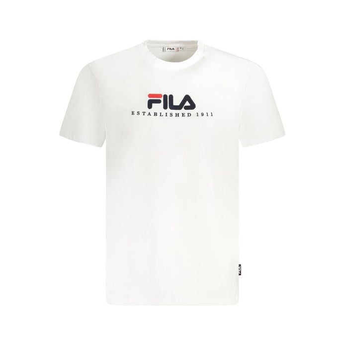 Fila White Cotton Unisex T-Shirt Fila