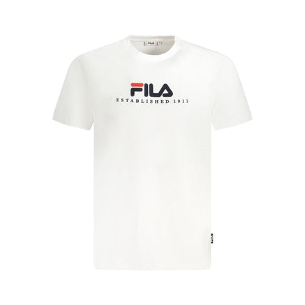 Fila White Cotton Unisex T-Shirt Fila