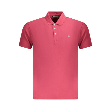 Napapijri Red Cotton Men Polo Shirt Napapijri