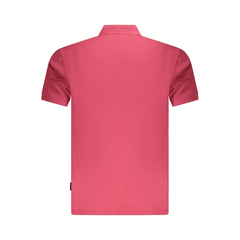 Napapijri Red Cotton Men Polo Shirt Napapijri