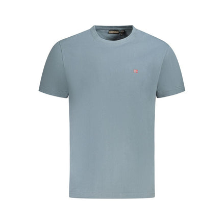 Napapijri Grigio Cotton Men T-Shirt Napapijri