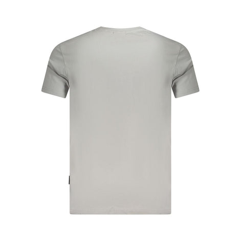 Napapijri Grigio Cotton Men T-Shirt Napapijri