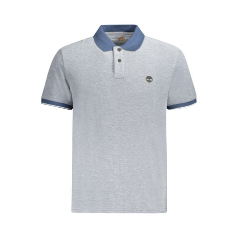 Timberland Blue Cotton Men Polo Shirt Timberland