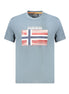 Napapijri Brown Cotton Men T-Shirt Napapijri