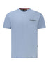 Napapijri Light Blue Cotton Men T-Shirt Napapijri