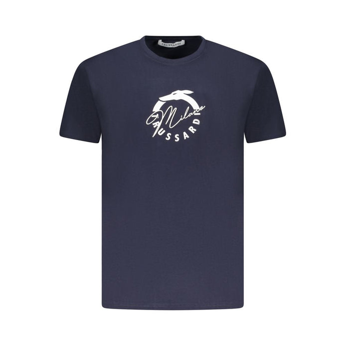 Trussardi Blue Cotton Men T-Shirt Trussardi