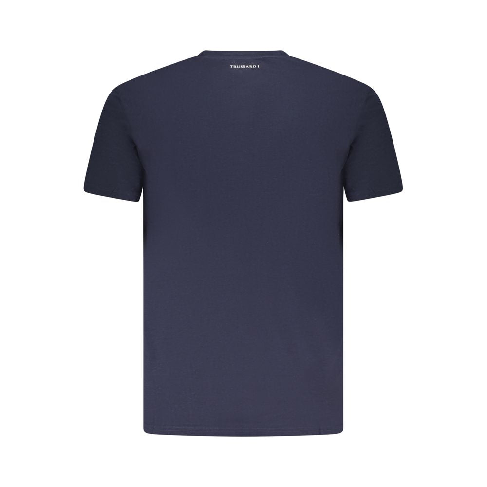 Trussardi Blue Cotton Men T-Shirt Trussardi