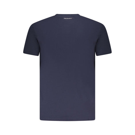 Trussardi Blue Cotton Men T-Shirt Trussardi