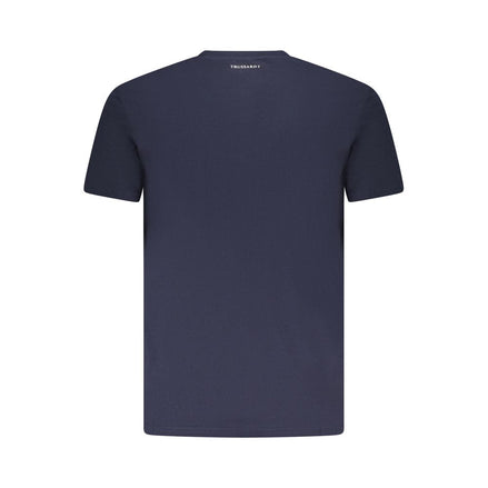 Trussardi Blue Cotton Men T-Shirt Trussardi