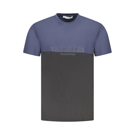 Trussardi Blue Cotton Men T-Shirt Trussardi