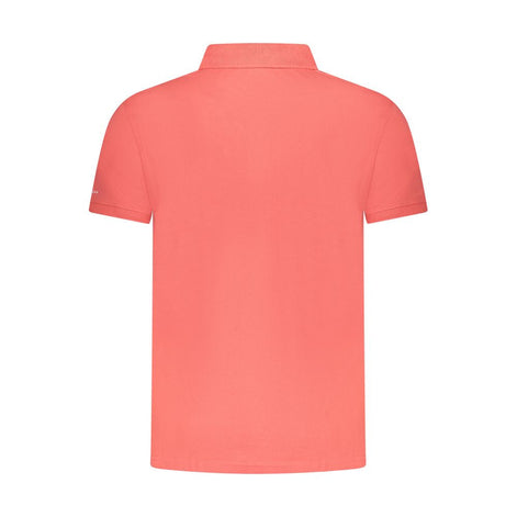 Trussardi Pink Cotton Men Polo Shirt Trussardi