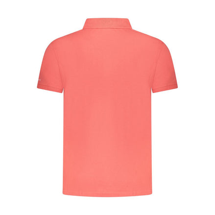 Trussardi Pink Cotton Men Polo Shirt Trussardi