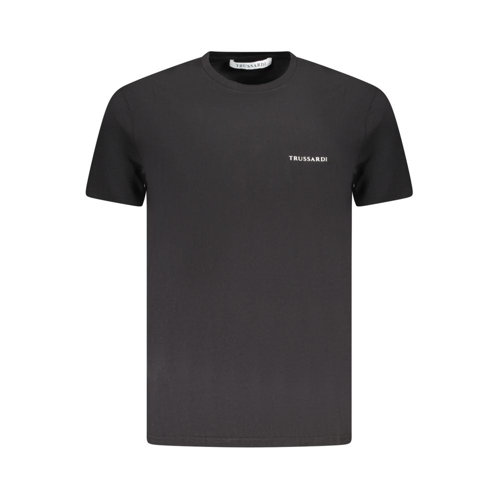 Trussardi Black Cotton Men T-Shirt Trussardi