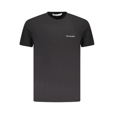 Trussardi Black Cotton Men T-Shirt Trussardi