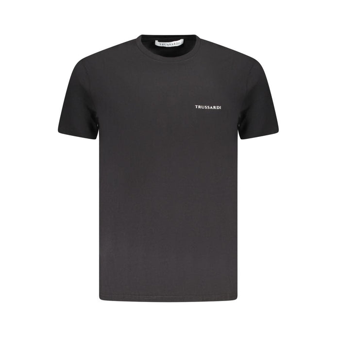 Trussardi Black Cotton Men T-Shirt Trussardi