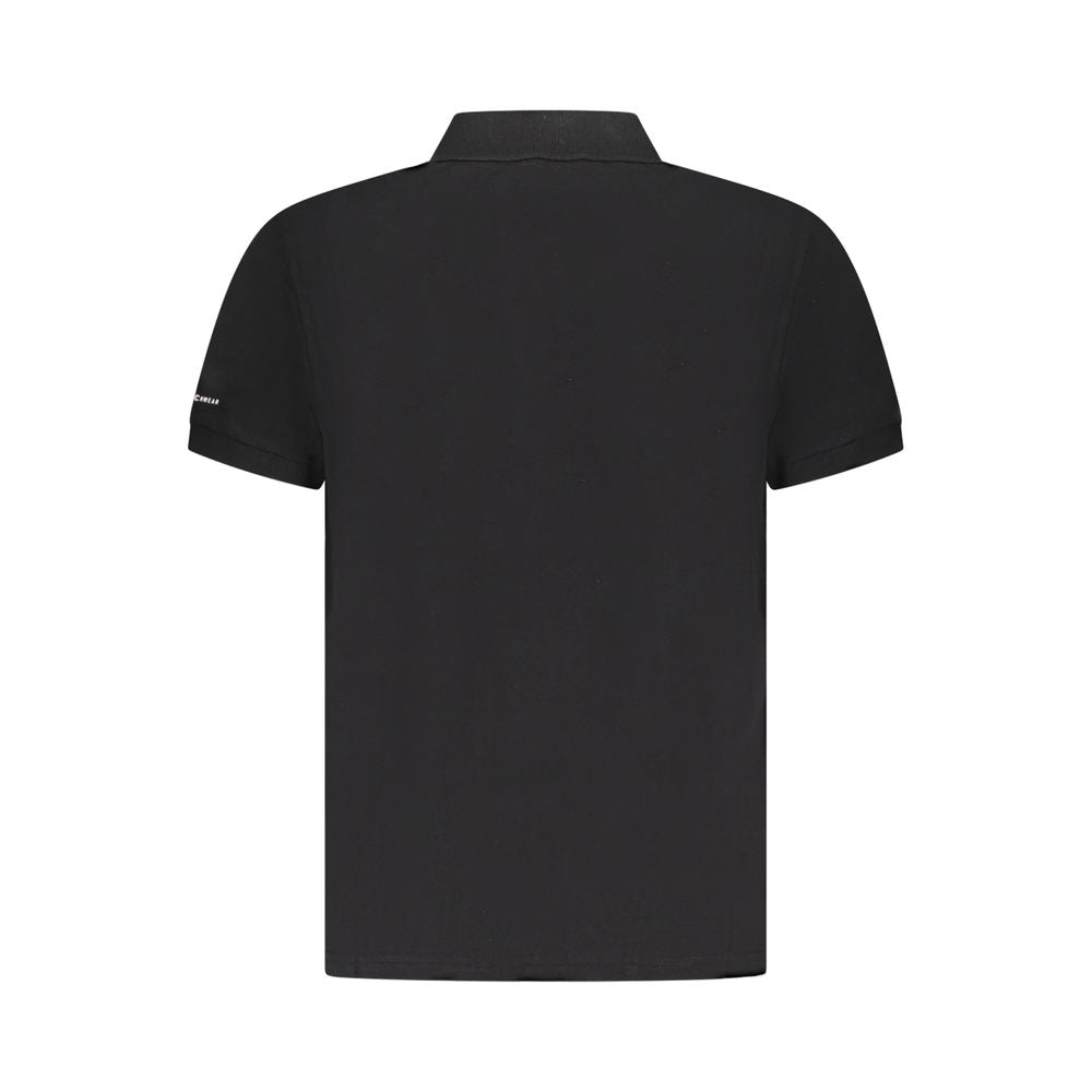 Trussardi Black Cotton Men Polo Shirt Trussardi