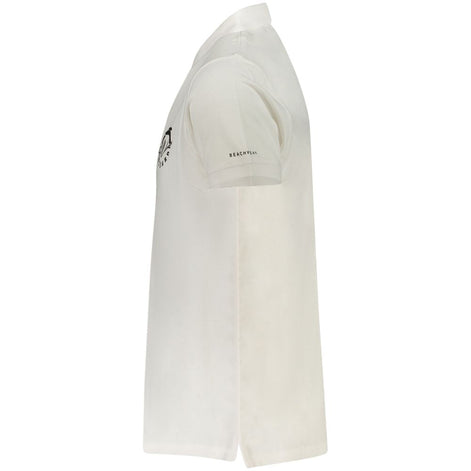 Trussardi White Cotton Men Polo Shirt Trussardi