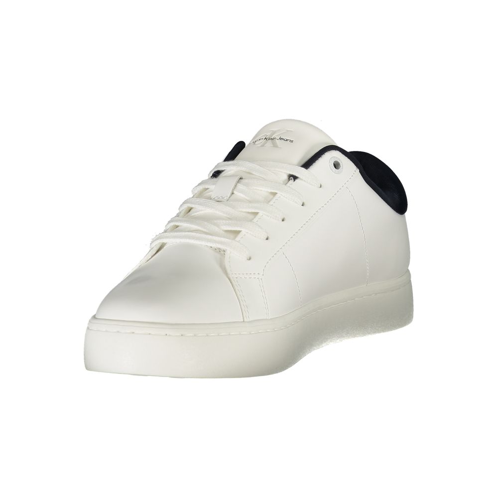 Calvin Klein White Leather Men Sneaker Calvin Klein
