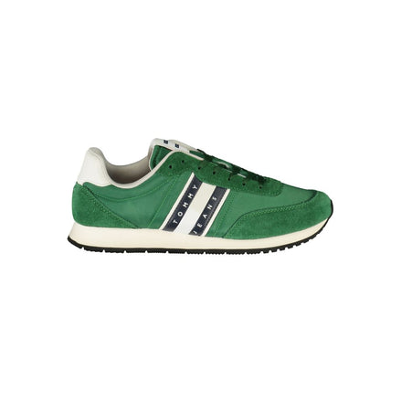 Tommy Hilfiger Green Polyester Men Sneaker Tommy Hilfiger