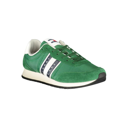 Tommy Hilfiger Green Polyester Men Sneaker Tommy Hilfiger