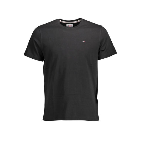 Tommy Hilfiger Black Organic Cotton Men T-Shirt Tommy Hilfiger