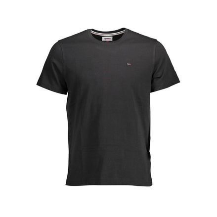 Tommy Hilfiger Black Organic Cotton Men T-Shirt Tommy Hilfiger