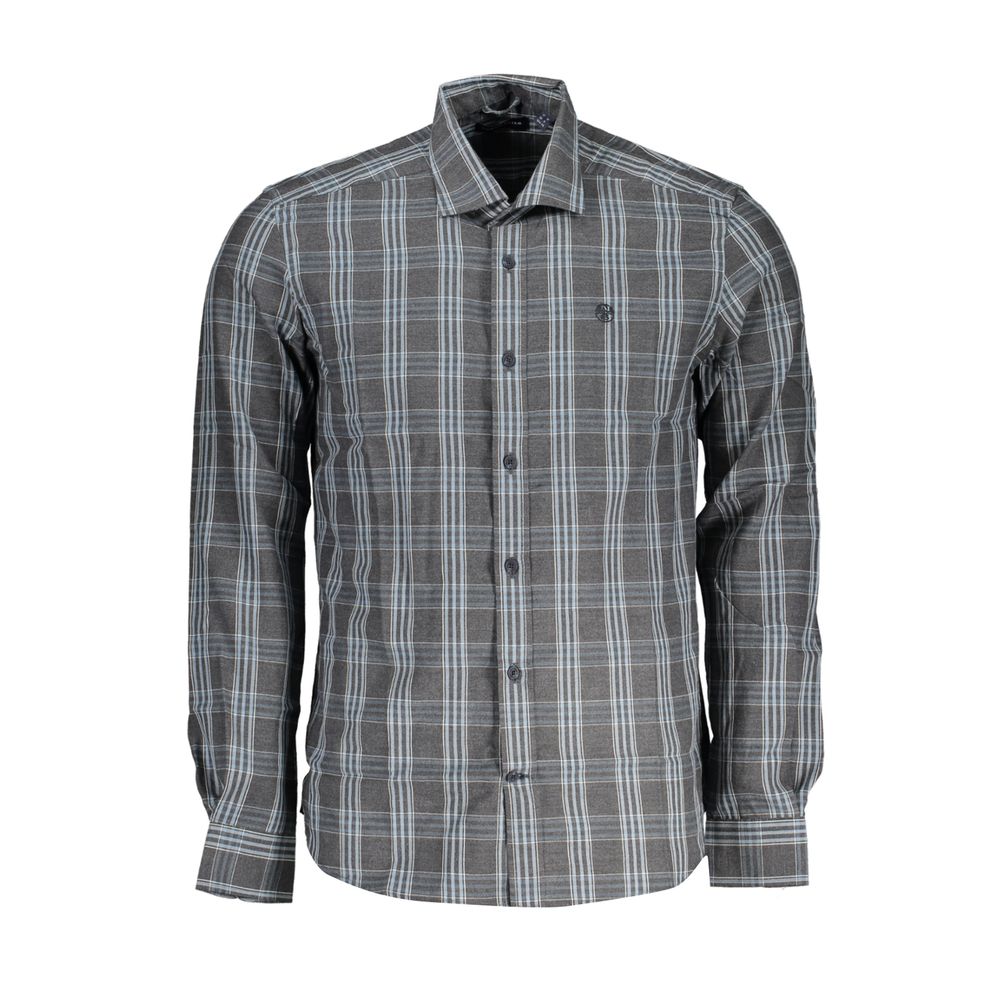 North Sails Brown Cotton Men Shirt North Sails