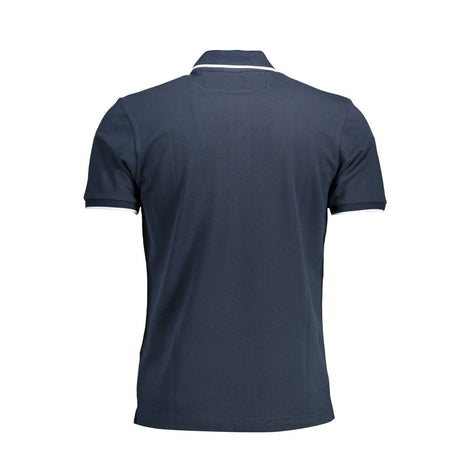La Martina Blue Cotton Men Polo Shirt La Martina