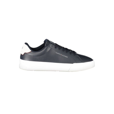 Tommy Hilfiger Blue Leather Men Sneaker Tommy Hilfiger