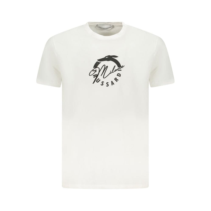 Trussardi White Cotton Men T-Shirt Trussardi