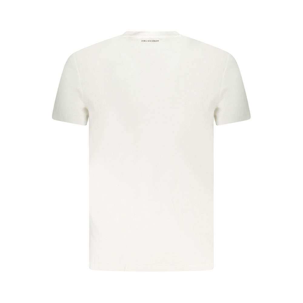 Trussardi White Cotton Men T-Shirt Trussardi