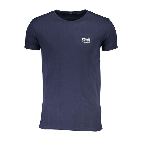 Cavalli Class Blue Cotton Men's T-Shirt Cavalli Class