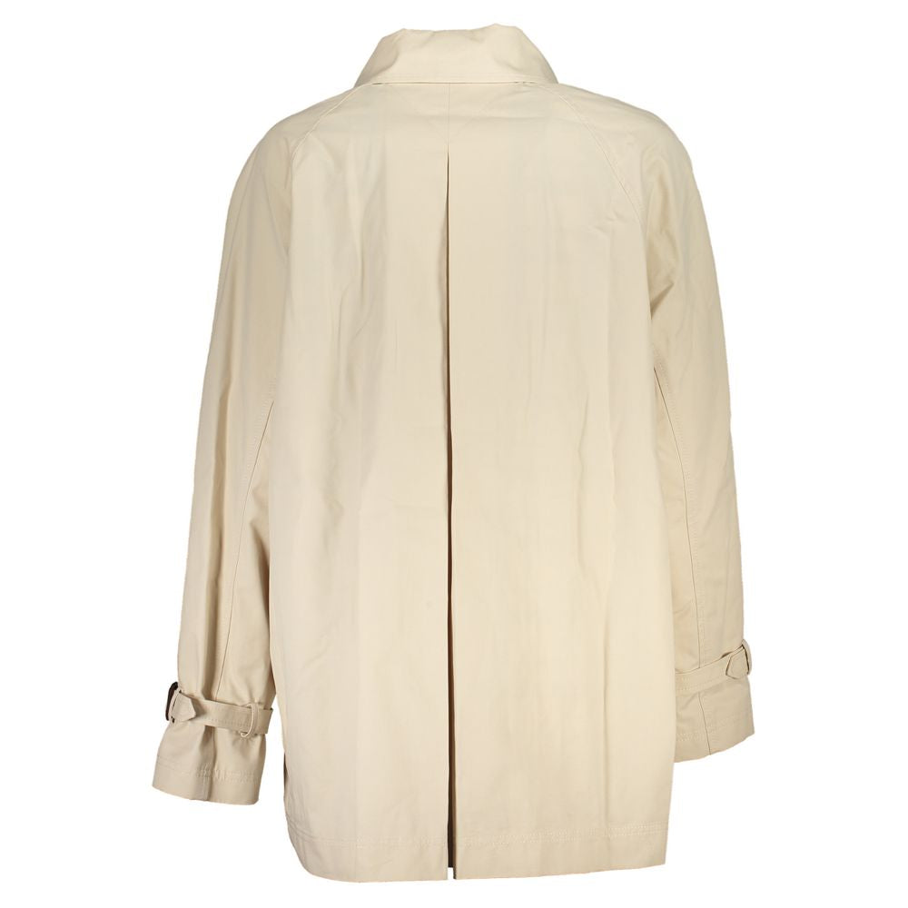 Tommy Hilfiger Beige Cotton Womens Trench Coat Tommy Hilfiger