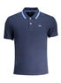 La Martina Blue Cotton Men Polo Shirt La Martina