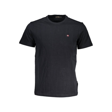 Napapijri Black Cotton Men's T-Shirt Napapijri