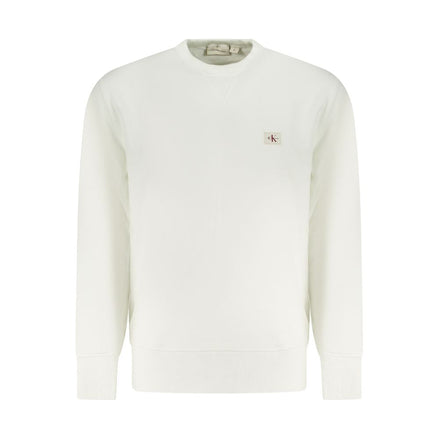 Calvin Klein White Cotton Men Sweater Calvin Klein