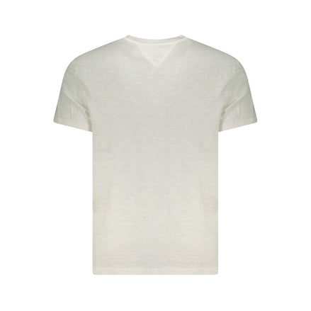 Tommy Hilfiger Bianco Cotton Men Shirt Tommy Hilfiger