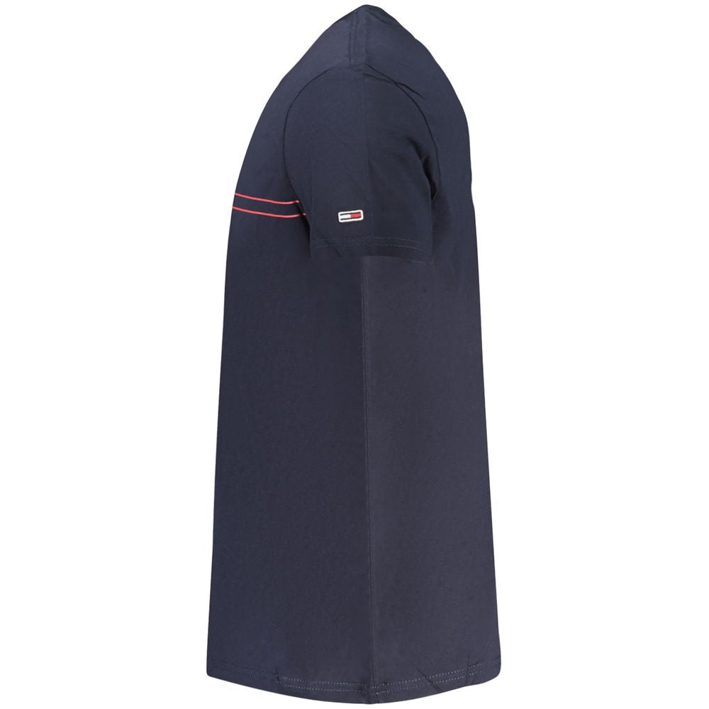 Tommy Hilfiger Blue Cotton Men T-Shirt Tommy Hilfiger