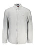 Tommy Hilfiger Gray Cotton Men Shirt Tommy Hilfiger