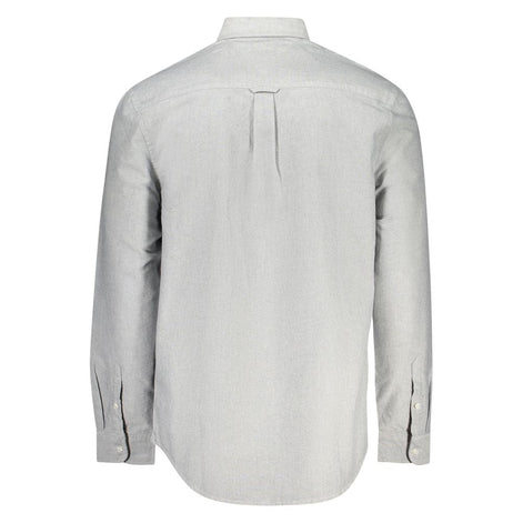 Tommy Hilfiger Gray Cotton Men Shirt Tommy Hilfiger