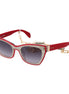 Guess Red Plastic Sunglasses Guess