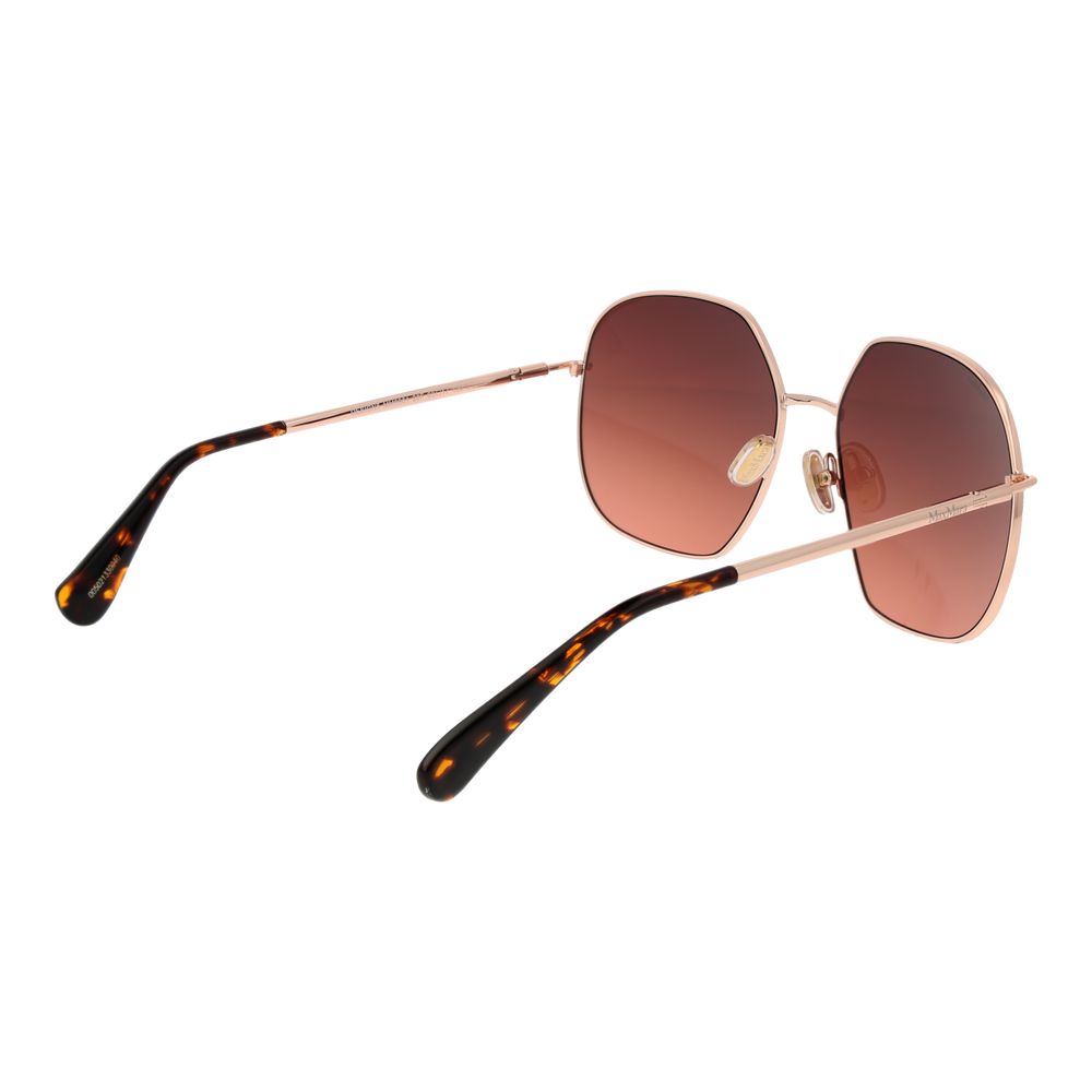 Max Mara Rose Gold Metal Sunglasses Max Mara