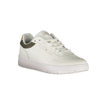 Tommy Hilfiger White Leather Men Sneaker Tommy Hilfiger